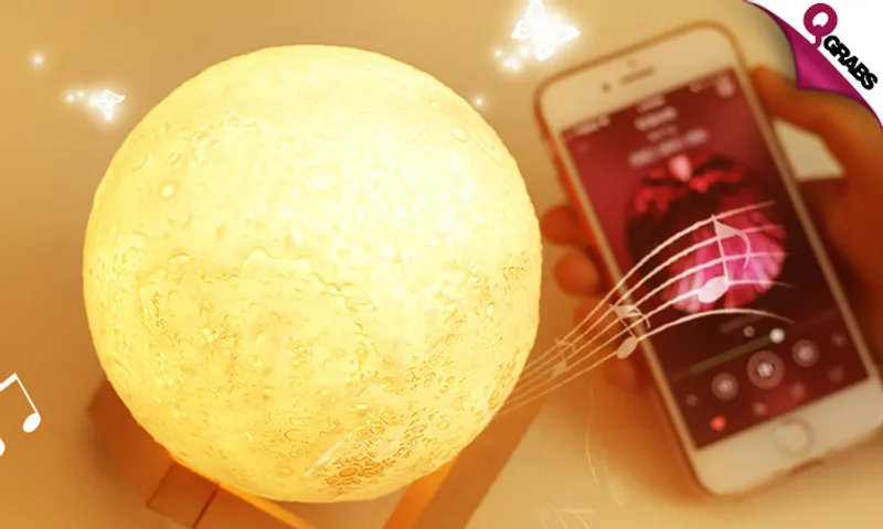 Moon Lamp Bluetooth Speaker!